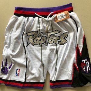 NBA Toronto Raptors JUST DON shorts Blanc